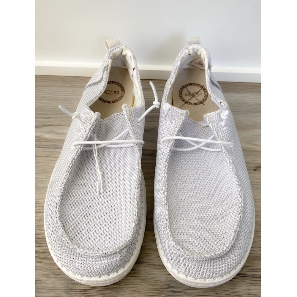 Hey Dude Womens Wendy Sox Shoe 9 Sox White Taping Slip‎ On Lightweight - Picture 3 of 11